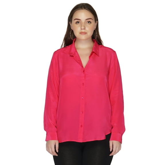 Fuchsia Button Down Shirt