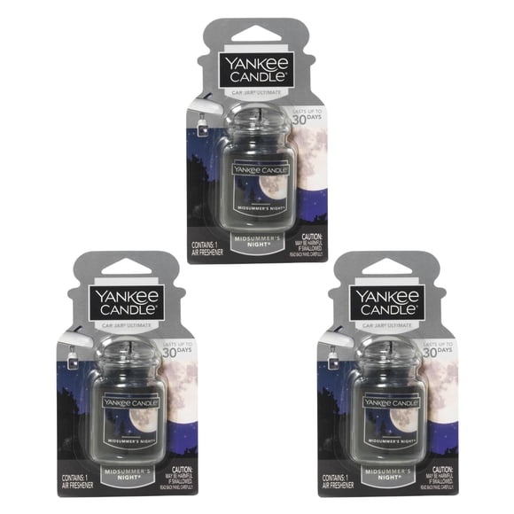 Yankee Candle Car Jar Ultimate Noche de Verano 27 ml Paquete de 3