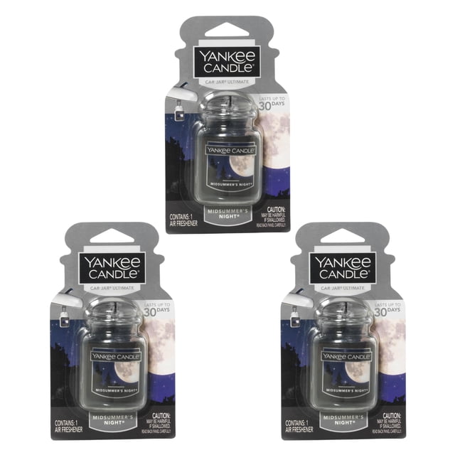 Yankee Candle Car Jar Ultimate Noche de Verano 27 ml Paquete de 3