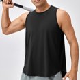 thumbnail image 5 of RYRJJ Men's Tank Top Workout Gym Moisture-Wicking T Shirts Muscle Athletic Sleeveless Summer Tops(Black,S), 5 of 9