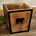 thumbnail image 2 of Park Designs Wild Woods Bear Waste Paper Basket, 2 of 3