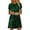 Black Leaf-green, variant on Weardear Womens Summer Casual Short Sleeve Dress Crewneck Swing Comfy Dress Boho Beach T-Shirt Dress with Pockets