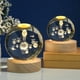 thumbnail image 3 of Fiudx Bola de Cristal Planetaria Brillante, Diseño de Galaxia de Astronauta, Luz Nocturna Rgb Cálida, Lámpara de Noche con Alimentación Usb, Elegante Decoración para El Hogar, Idea de Regalo Única, T, 3 of 4