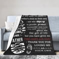 thumbnail image 2 of Stepdad Gifts Bonus Dad Stepped Up Dad Blanket from Stepdaughter Stepson Step Up Daddy Gifts for Fathers Day Birthday 50"x60" in, 2 of 5