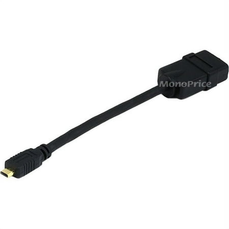 UPC: 0844660076032 | Monoprice Micro HDMI(M) to HDMI(F) Adapter  6Inch 7603