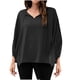 thumbnail image 1 of Blusa casual sólida de manga 3/4 con cuello en V de verano para mujer a la moda Fridja  czfsfas4638, 1 of 7