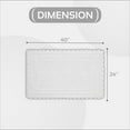 thumbnail image 5 of Better Trends 24" x 40" Bathroom Rug – 100% Cotton, Extra Soft Tufted Reversible Bath Mat, Water-Absorbent, Machine Washable (White) Lilly Crochet Collection, 5 of 7