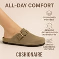 thumbnail image 5 of Cushionaire Hana - Genuine Leather Suede Classic Clog Womens Shoes - Slip On Mule Comfortable Shoes for Women, 5 of 16