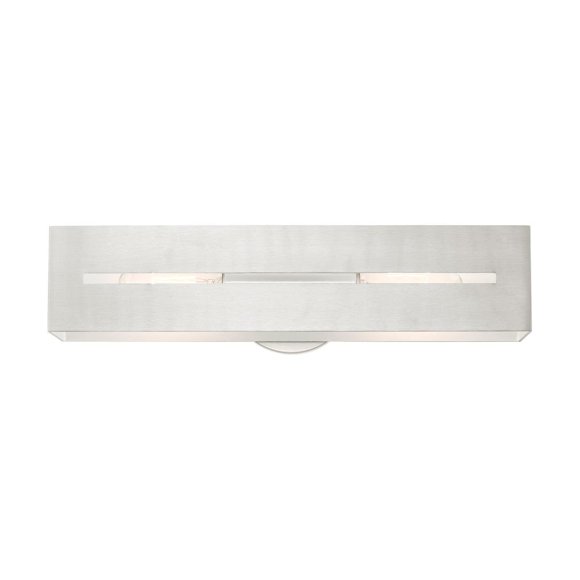 Livex Lighting Soma 2 Light Wall Sconce Brushed Nickel Finish
