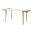 thumbnail image 1 of Modelo de mesa de muebles de casa de muñecas para figura de acción de 12 pulgadas Muñeca minimalista moderna Madera de Haya, 1 of 7