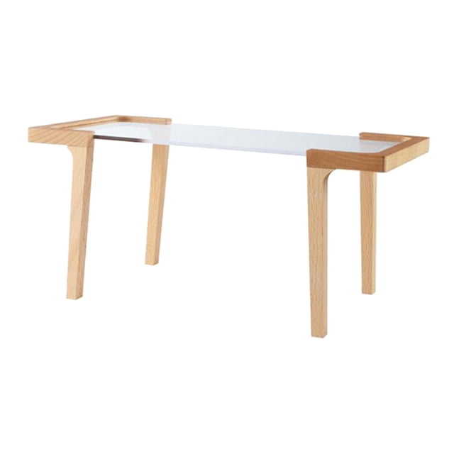 Modelo de mesa de muebles de casa de muñecas para figura de acción de 12 pulgadas Muñeca minimalista moderna Madera de Haya
