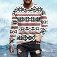 thumbnail image 2 of Christmas T-Shirts for Men Long Sleeve Vintage Snowflake Graphic Pajamas Tee Basic Crew Neck Casual Slim Fit Fall Winter Family Xmas Gift Mens T-Shirts Black L, 2 of 6