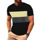 thumbnail image 1 of Tops para hombre, blusas y camisas de cuello redondo y manga corta para hombre, camisetas casuales de verano para hombre, camisetas de cuello redondo con bloques de color y manga corta, camisetas depo, 1 of 7