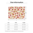 thumbnail image 4 of YFYANG Lightweight Warm Flannel Blanket, Pink Watercolor Peach Doodle Throw Blanket for Bed, Sofa, Travel, Camping, 40"x30", 4 of 7