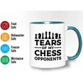 thumbnail image 3 of Chess Two Tone Black Edition Coffee Mug 11oz - Tears Of My Chess - Chess Lovers Hobbies Athletic Coach Competition Player Strategies Dad Logic Game Bishop, 3 of 7