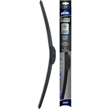 PEAK Silicone Platinum 19" Front Windshield Wiper Blade, Replacement Windshield Wiper Blade with Universal Connector, Pack of 1