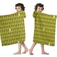 thumbnail image 4 of Green Bigfoot Pattern Hooded Bath Towel，50"x30" for Ages 3 To 12 Kids, Quick Dry Lightweight Soft Microfiber Hood Beach Towel Cover Up for Kids, 4 of 7