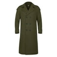 thumbnail image 5 of Mens Oversized Notched Long Faux Wool Blend Trench Coat Double Breasted Knee Length Lapel Winter Jacket(AG-L), 5 of 6
