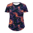 thumbnail image 5 of ersvoioy Plus Size Halloween Shirts for Women Cute Graphic Tshirt Crew Neck Short Sleeve Oversized Halloween shirt Party Fall Loose Fit Casual Basic Tee Tops,Size M-5XL Multicolor XXXXXL, 5 of 5