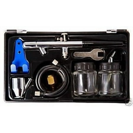 Dual Auto Airbrushing Kit Gun Tool Car Spray Paint Set Air Brushing Painting