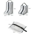 thumbnail image 3 of Portable Boot Storage Bag Transparent Pvc Shoes Organizer Waterproof Dustproof Handheld Container For Shoes Boots Home Travel Use Unisex For All Family Members, 3 of 4