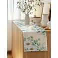 thumbnail image 5 of Table Runner 108 Inches Long for Kitchen Dining, Spring Floral Daisy Dresser Scarf Farmhouse, Dining Table Decorations for Wedding/Parties, Eucalyptus Leaves Watercolor Botanical 13 x 108 In, 5 of 8