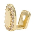 thumbnail image 4 of Hip Hop False Tooth Decoration, Gold Plated Brass, Fits Most Sizes, Easy to Wear, Tweezers and Wax Included, 4 of 8