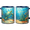 Accent Mug, variant on Lotusprint LLC Personalized Sea Turtle Ocean Reef 2D Print Flat Accent Mug, Custom Name Gift For Beach Lovers, Light Blue