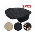 thumbnail image 6 of mtvxesu Car Seat Cushion, 2pc Car Seat Pad Premium Comfort Memory Silk Wadding, Non-slip Rubber Bottom with Storage Pocket, Car Seat Pad Universal Car Seat Protectors Interior Accessories (Black), 6 of 9