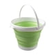 thumbnail image 4 of Cubo plegable, cesta para la colada, herramienta de limpieza, cesta portátil y práctica, cubo para fregar, cubo para lavar el coche, para acampar, limpiar la casa. Blanco Verde, 4 of 9