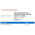 thumbnail image 2 of Exhaust Manifold Gasket Set - Compatible with 2004 - 2006 GMC Canyon 3.5L 5-Cylinder 2005, 2 of 2