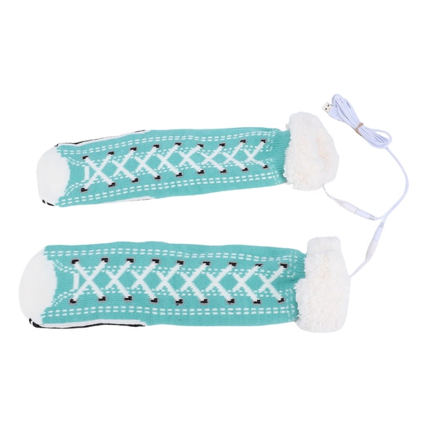 Calcetines Calentadores De Pies Eléctricos, Calcetines Calentados Por USB, Práctico Cable USB, Para Invierno En Interiores, Esquí, Camping