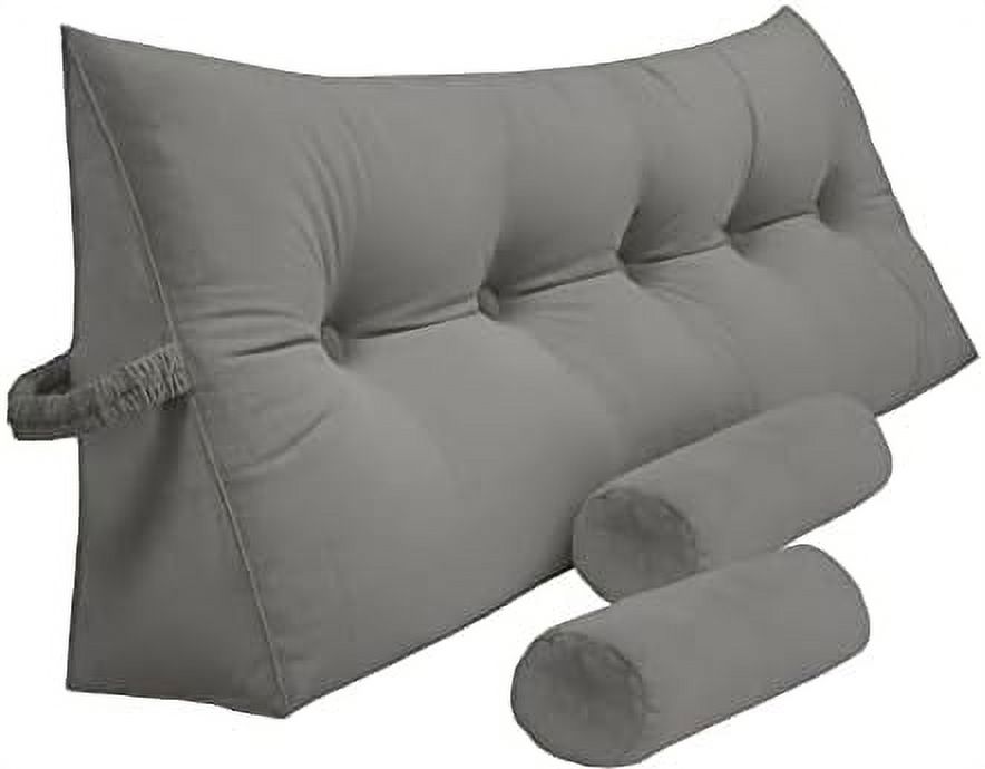 Triangular Reading Bedrest Pillow Large Bolster Cushion Headboard