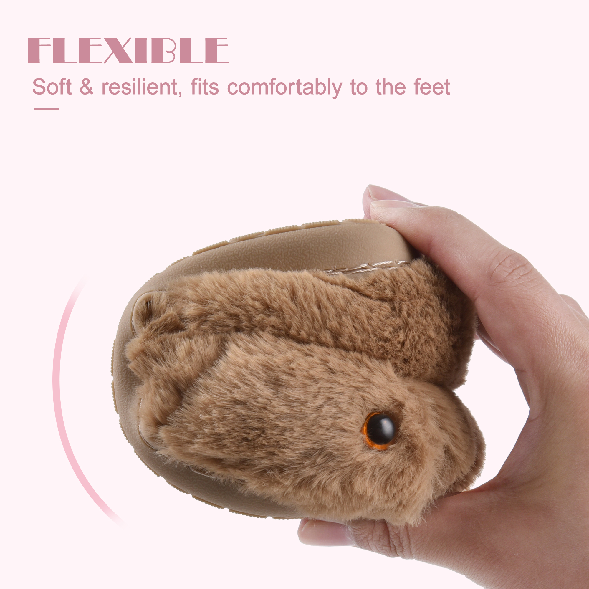 SUYSTEX Kids Bunny Plush House Slippers photo 5