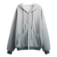 thumbnail image 4 of SIYUDAN Women s Hoodies Long Sleeve Zip Up Hoodie Oversized Hoodies for Women Grey Jackets for Women Women s Fall Jackets Comfy Clothes, 4 of 5