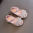 thumbnail image 2 of UAYOTSE Little Girls Mary Jane Dress Shoes Ballerina Flats for Wedding, Party (Toddler/Little Kid/Big Kid),Pink 11, 2 of 5
