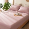 thumbnail image 2 of REGALWOVEN Fitted Microfiber Bed Sheets for All-Season Comfort and Breathability Light Pink 1 PC 39.0x74.8 inch, 2 of 5
