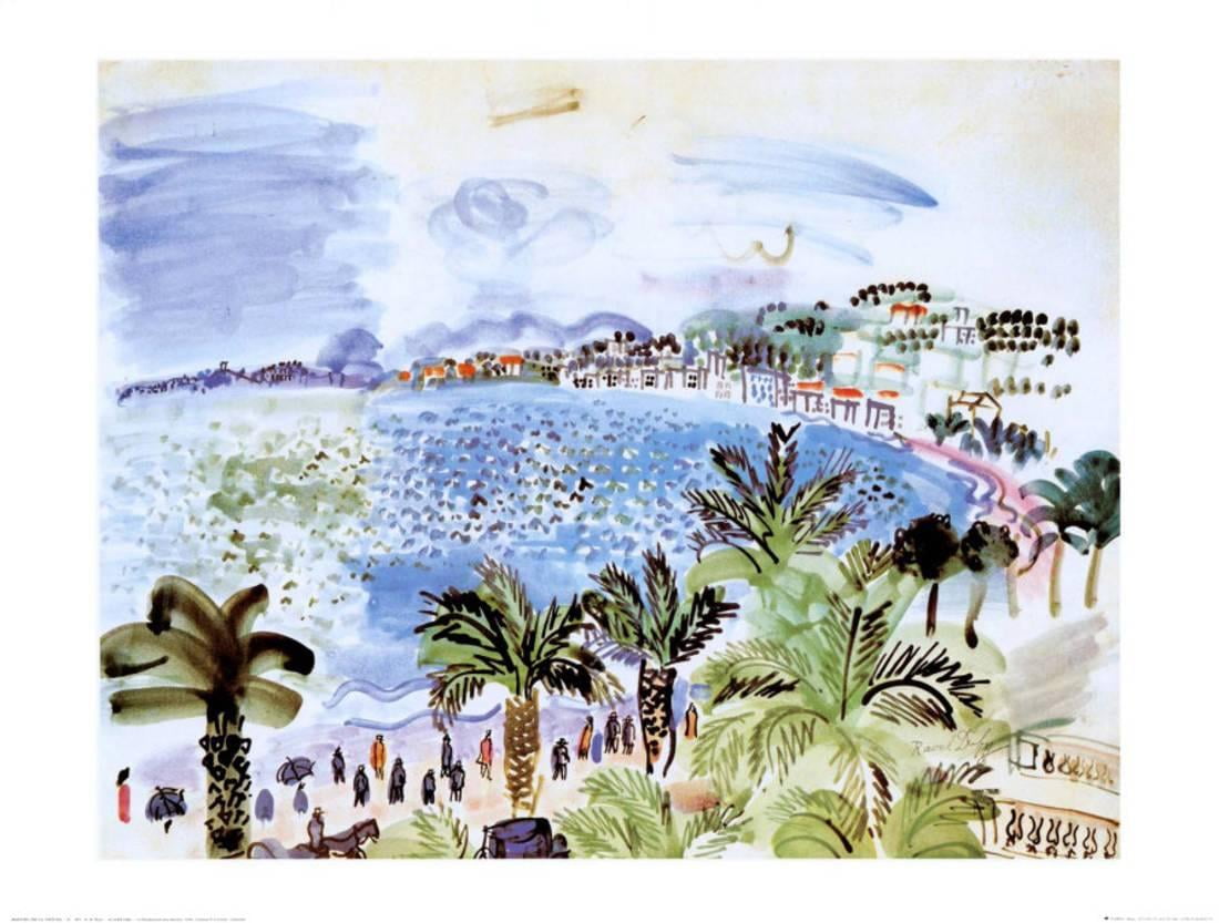 La Promenade des Anglais, c.1928 Art Print By Raoul Dufy