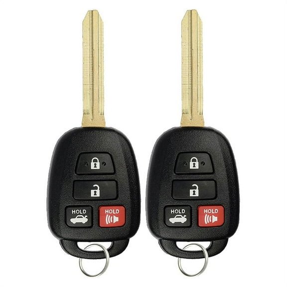KeylessOption Keyless Entry Remote Control Fob Replacement, for 2014-2017 Toyota Corolla, 2-Pack