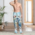 thumbnail image 6 of Lsque World Travel Print Men's Pajama Pants, Lounge Pant - Comfortable Home Wear,Elastic Waistband, Stylish Design-X-Large, 6 of 9