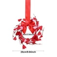 thumbnail image 3 of Valentines Cabinet Wreaths - 4Inch Red Pink Heart Wreath with Artificial Hearts & Berries,Valentine's Day Bow Wreaths for Wedding Window Home Wall Indoor Decor(C), 3 of 9
