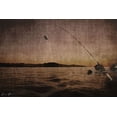 thumbnail image 2 of Brown, Denise 32x23 Black Ornate Wood Framed with Double Matting Museum Art Print Titled - Catching at Sunset, 2 of 4