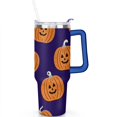 thumbnail image 2 of Halloween Pumpkin 40 oz Tumbler with Handle Double Wall Coffee Travel Mug Decorative Tumbler for Spring Summer Camping Outdoor, 2 of 7