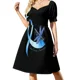 thumbnail image 2 of Vestido sin mangas con lazo azul de libélula hippie para concientizar sobre el cáncer de colon. Vestidos de mujer. Vestidos de fiesta., 2 of 7