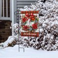 thumbnail image 4 of Briarwood Lane Holiday Poinsettia Wreath Garden Flag, 4 of 4