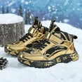 thumbnail image 2 of lnmuld Kids Boots Girls Winter High Top Thickened Warm Leather Shiny Fashionable Snow Boots Non Water Proof Girls and Boys Little Kid and Big Kid Children Cotton Shoes Size:2, 2 of 8