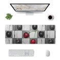 thumbnail image 3 of Disketp Gaming Mouse Pad Cherries Laid Pattern Large Mouse Mat Long Extended Desk Pad Non-Slip Rubber Mice Pads Stitched Edges Thin Pad (11.8x31.5 Inch), 3 of 9
