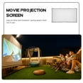 thumbnail image 3 of Pantalla de proyección plegable para uso en exteriores e interiores, portátil, blanca, para cine, teatro y camping, 100 pulgadas, formato 16:9, 3 of 8