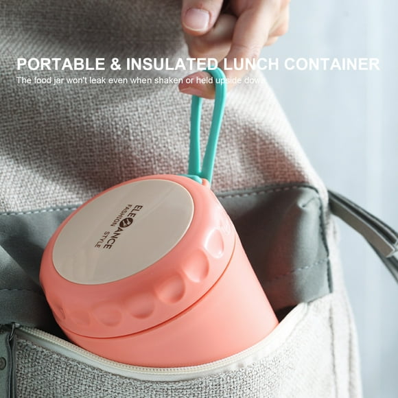 Insulated Cup,Cup With Spoon Lunch Container Leakproof Cup Stainless Steel Soup Kid Office Container Leakproof Soup Spoon Lunch Container Soup Cup Office Outdoor Picnic Water Cup With Spoon Lunch