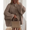 thumbnail image 4 of Suéter PRETTYGARDEN Camel con Botones y Mangas Farol XL, 4 of 8